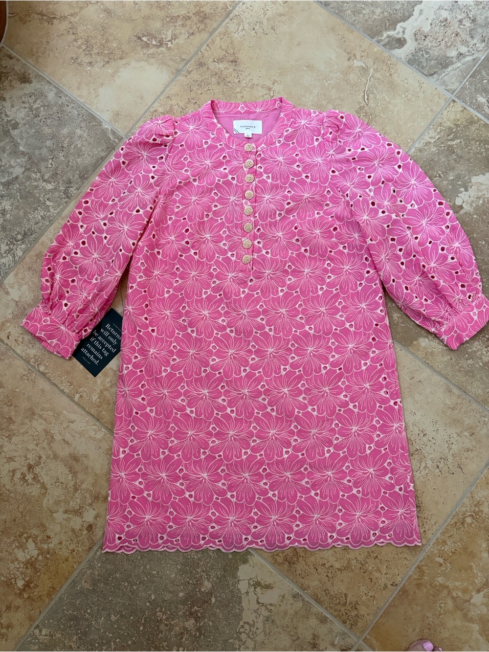 NWT Pomander Place Eyelet Samantha Dress, Large - Picture 5 of 12